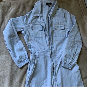 Long Sleeve Utility Jumpsuit